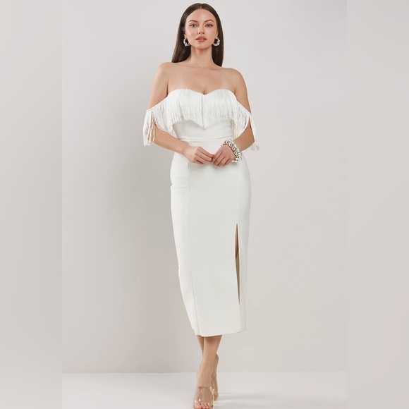 Texas girl white fringe dress - Picture 1 of 3